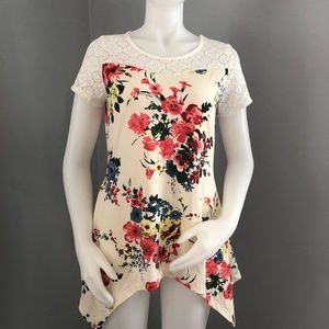 Lace & Floral Top